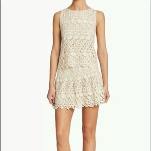 Alice + Olivia M 6 Jayce Guipure Lace Top Skirt